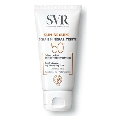 SUN SECURE ecran mineral teinte peaux sèches SPF50+ 60 gr