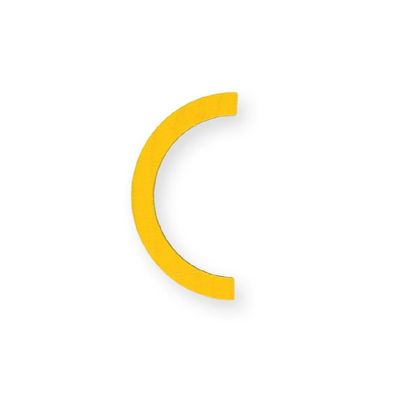 Holzspielzeug Legematerial Halbring Gelb 24 Stück Ø 46mm NEU Holzspiel Legen