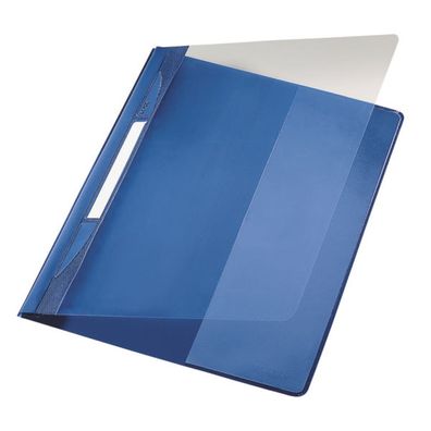 LEITZ Schnellhefter Exquisit, DIN A4 šberbreite, PVC, blau