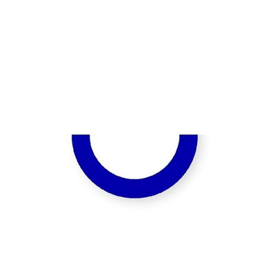 Holzspielzeug Legematerial Halbring Blau 24 Stück Ø 46mm NEU Holzspiel Legen