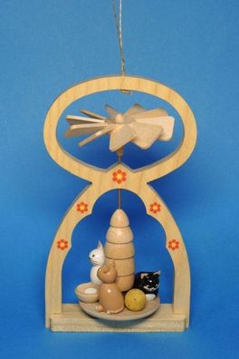 Christbaumschmuck Wärmespiel mit Katzen Höhe= 12cm NEU Pyramide Wärme Ofen Weihna