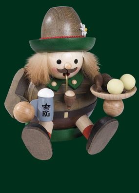 Räucherfigur Bayer mit Maßkrug Höhe= 14cm NEU Räuchermann Rauchmann Räucherkerze