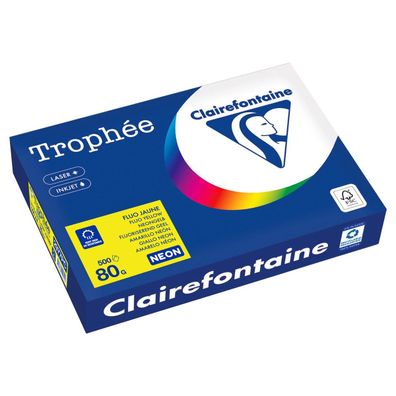 Clairefontaine Kopierpapier 2977PC A4 80g neongelb 500Bl