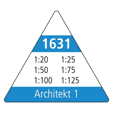 M + R 16310010 Dreikantlineal Versch. Maßstäbe