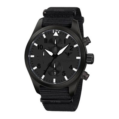 KHS - KHS. Airbscxt. NB - Armbanduhr - Chronograph - Airleader Black Steel XTAC