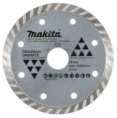 Makita Diamantscheibe, gewellt, 105 x 20 mm gewellt Trockenschnitt • Granit