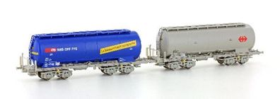 Hobbytrain H23483 2-tlg. SBB Silowagen Uacs Zementwagen Spur N