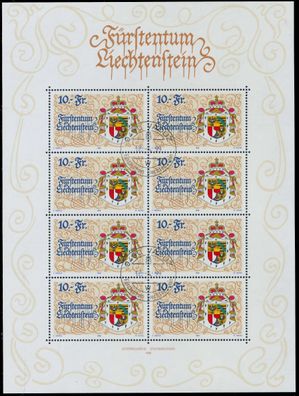 Liechtenstein 1996 Nr 1136 zentrisch gestempelt Kleinbg X117C4A