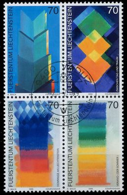 Liechtenstein 1998 Nr 1067-70 VB4 zentrisch gestempelt VIERE X117CC6