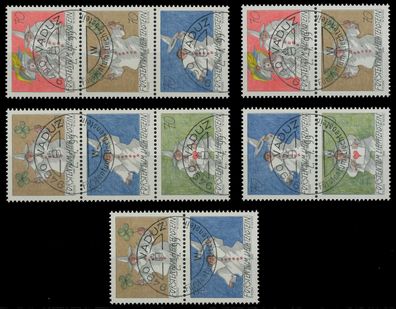 Liechtenstein 1998 Nr SZd31-SZd35 zentrisch gestempelt X117CAA