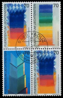 Liechtenstein 1998 Nr 1067-70 VB5 zentrisch gestempelt VIERE X117CCA