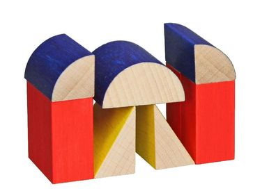 Holzspielzeug Holzbaukasten ?Basic Spiel? LxBxH 55x75x30mm NEU Holzbaukasten