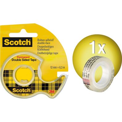 Scotch Handabroller 665H1263 + 1Rolle doppelseitiges Klebeband