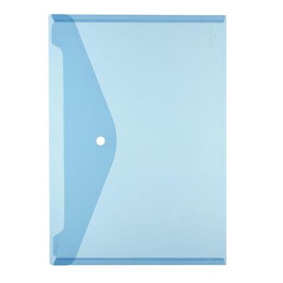 herlitz Dokumententasche, DIN A4, PP, blau/transparent