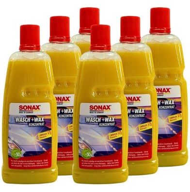 Sonax Wasch + Wax 6x1 Liter