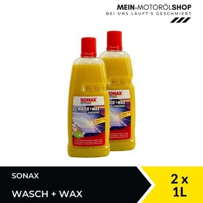 Sonax Wasch + Wax 2x1 Liter