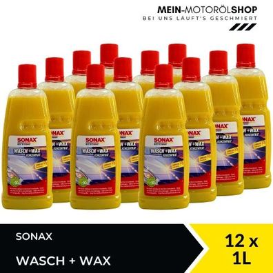 Sonax Wasch + Wax 12x1 Liter