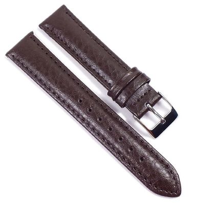 New Basic Ersatzband Uhrenarmband Leder Braun 21669S
