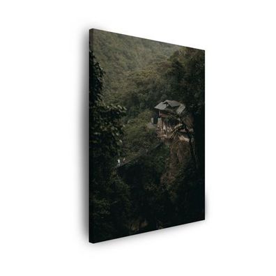 CANVAS Leinwandbilder Bilder Natur Berghaus Größe: 30x40 cm bis 80x120 cm