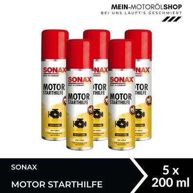 Sonax Motor Starthilfe Motorpflege 5x200 ML