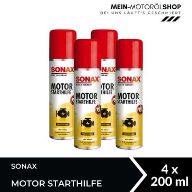 Sonax Motor Starthilfe Motorpflege 4x200 ML