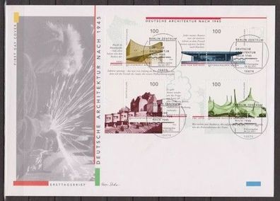 BRD 1997 Künstler FDC MiNr. Block 37 Deutsche Architektur nach 1945