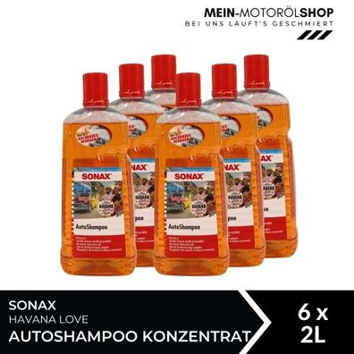 Sonax AutoShampoo Konzentrat Havana Love 6x2 Liter