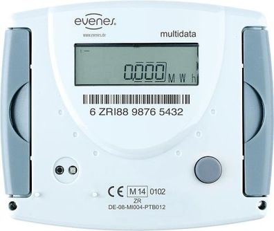 Splitwärmezähler Evenes Durchfl. 6,0m3/h , 1 1/4x150mm Steigrohr, inkl. Eichgebüh