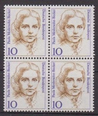 BRD 1988 postfrisch vierer Block MiNr. 1359 Frauen der deutschen Geschichte