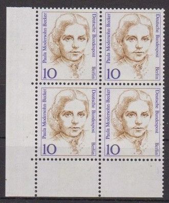 BRD 1988 postfrisch 4er Block Ecke u. links MiNr. 1359 Frauen deutscher Geschichte