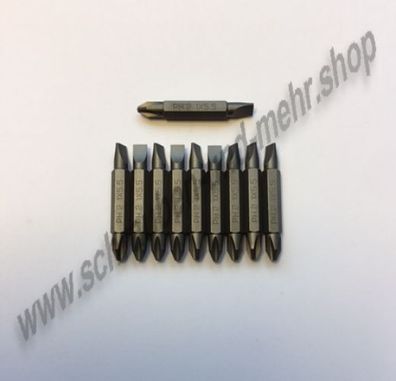 Doppel Bit Kreuz PH2 1x5,5 mm Schlitz Doppelseitig Beidseitig Akkuschrauber