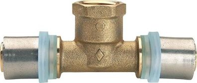 Pressfitting EVENES für MSVR Übergangs T -Stück mit IG, 50x11/4-50x4mm TH-Kontur