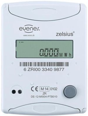 Kompaktwärmezähler Evenes DN 20, 1AG x 1 30mm Durchfl. 2,5m3/h, inkl. Eichgebühr