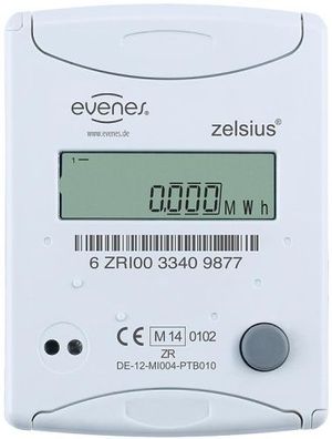 Kapsel-Wärmezähler Evenes Almess, M77x1, 5 Durchfl. 2,5m3/h, inkl. Eichgebühr