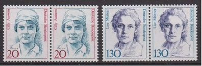 BRD 1988 postfrisch waagerechtes Paar MiNr. 1365-1366 Frauen der deutschen Geschichte