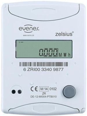 Kompaktwärmezähler Evenes Ultrasch., M-B us, DN 15, 3/4AG x 110mm Durchfl. 0,6m3