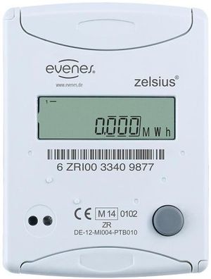 Kompaktwärmezähler Evenes Ultrasch., M-B us, DN 15, 3/4AG x 110mm Durchfl. 1,5m3