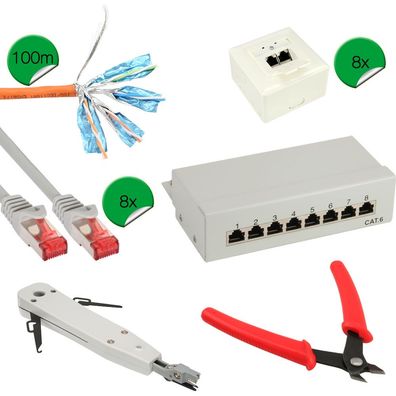 InLine® 20155I Cat.6 Netzwerk Installations Kit