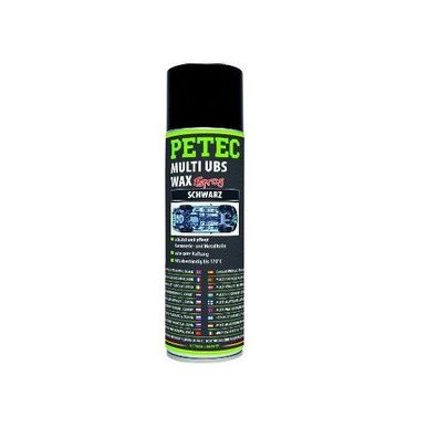 Petec Multi UBS Wax 500 ml Spray Schwarz