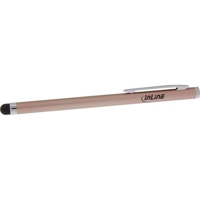 InLine® 55467G Stylus, Stift für Touchscreens von Smartphone und Tablet, rose