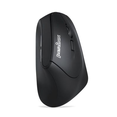 Perixx Perimice-804, ergonomische vertikale Maus, Bluetooth, schnurlos, schwarz