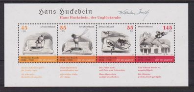 BRD 2007 postfrisch MiNr. Block 71 175. Geburtstag von Wilhelm Busch