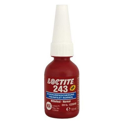 Loctite Schraubensicherung "243" Mittelfest, für V 10 ml Flasche