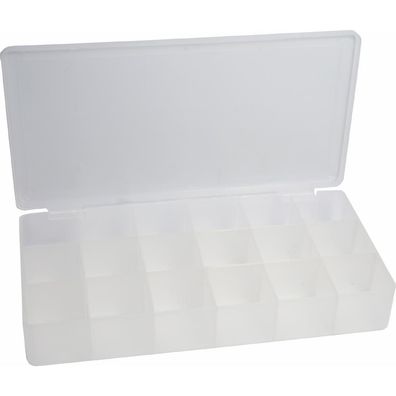 InLine® 43009E Kleinteile Leerbox, 18 Fächer, Abmessungen: 213x114x35mm
