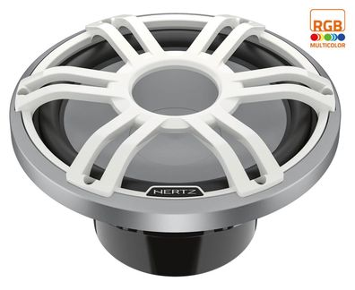 Hertz HMS 12 S4-LD-SW - 12" Marine-Sport-Subwoofer 4 Ohm Weiß RGB-LED