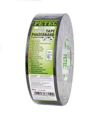 Petec Power Tape Panzerband Schwarz 50 mm x 50 m