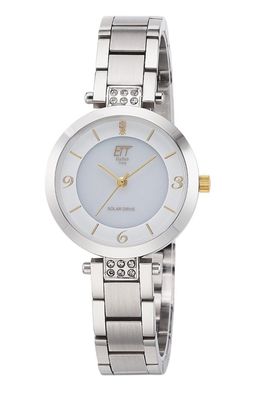 ETT Eco Tech Time Solaruhr für Damen Diamond Lady Silberfarben ELS-12144-12M