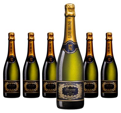 6 x Cantine Maschio Live Brune S Spumante Extra Dry Prosecco DOC