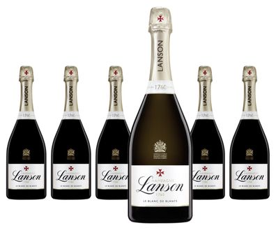 6 x Lanson Blanc De Blancs Champagne