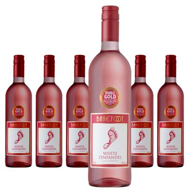 6 x Barefoot White Zinfandel